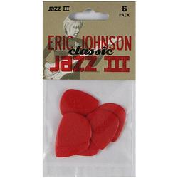 Foto van Dunlop eric johnson classic jazz iii 6-pack plectrumset