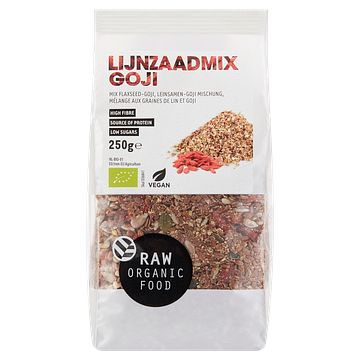 Foto van Raw organic food lijnzaadmix goji 250g bij jumbo