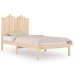 Foto van The living store bedframe - klassiek houten bedframe - 90x200 cm - massief grenenhout