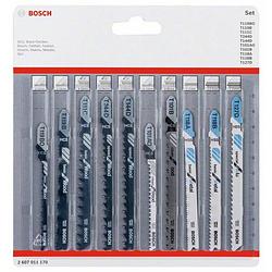 Foto van Bosch accessories 2607011170 decoupeerzaagblad-set wood and metal, 10-delig 10 stuk(s)