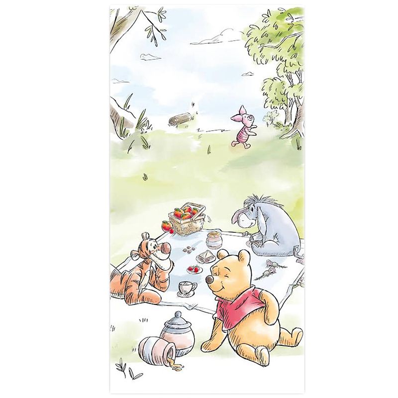 Foto van Disney winnie the pooh strandlaken, picnic - 70 x 140 cm - katoen