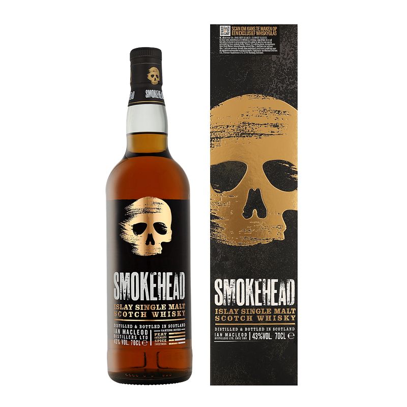 Foto van Smokehead islay single malt 70cl whisky + giftbox