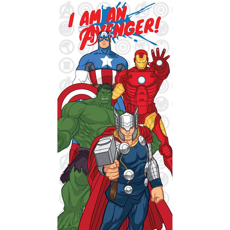 Foto van Marvel avengers strandlaken true heroes - 70 x 140 cm - katoen