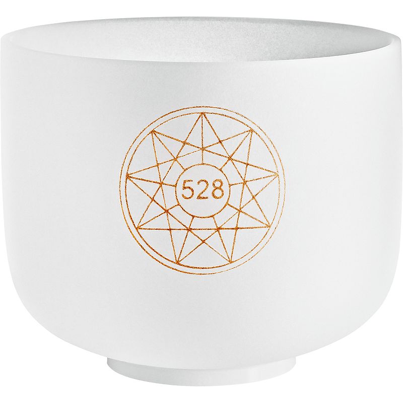 Foto van Meinl solcsb8-528 sonic energy solfeggio crystal singing bowl klankschaal 8 inch 528 hz