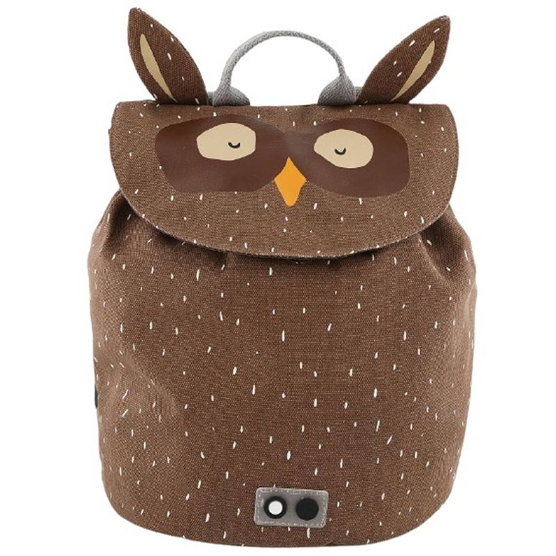 Foto van Trixie rugzak mr. owl junior 0,7 liter 30 cm polykatoen bruin