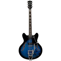 Foto van Vox bobcat v90 bigsby sapphire blue semi-akoestische gitaar