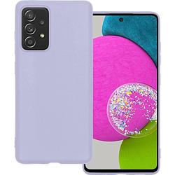 Foto van Basey samsung galaxy a52 hoesje siliconen hoes case cover samsung galaxy a52-lila