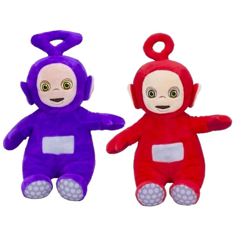 Foto van Pluche teletubbies speelgoed knuffel po en tinky winky 25 cm - knuffelpop