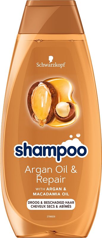 Foto van Schwarzkopf shampoo argan oil & repair 400 ml, voor droog & beschadigd haar bij jumbo