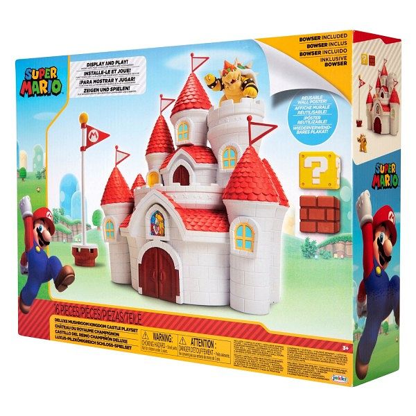 Foto van Super mario kasteel mushroom kingdom (voor 6,5cm figuren)