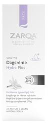 Foto van Zarqa sensitive dagcrème hydra plus 0% parfum spf15