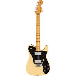 Foto van Fender vintera ii 70s telecaster deluxe mn vintage white elektrische gitaar met deluxe gigbag