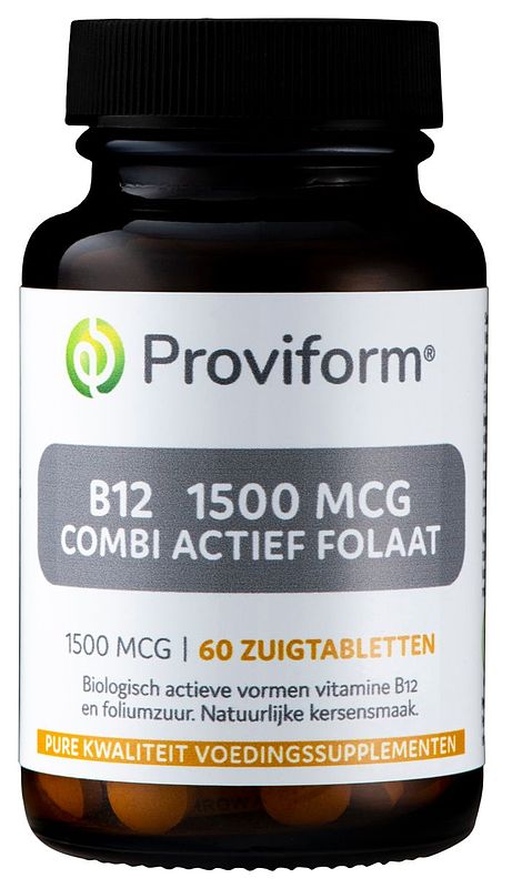 Foto van Proviform vitamine b12 1500 mcg combi zuigtabletten