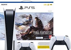 Foto van Playstation 5 disc edition + final fantasy xvi + extra controller wit