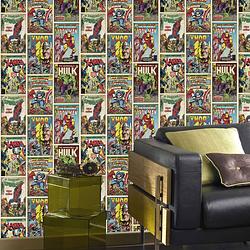 Foto van Kids at home behang marvel action heroes