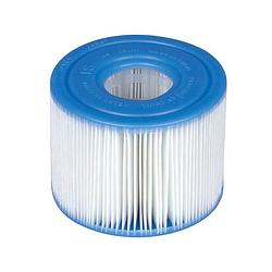 Foto van Intex zwembadfilter spa katoen 10,8 cm wit/blauw 6 stuks