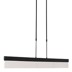 Foto van Moderne hanglamp - steinhauer - kunststof - modern - led - l: 115cm - voor binnen - woonkamer - eetkamer - zwart