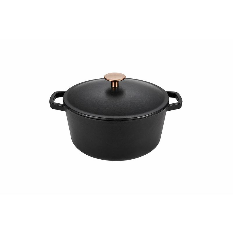 Foto van Buccan - hamersley - gietijzeren braadpan 24cm - zwart