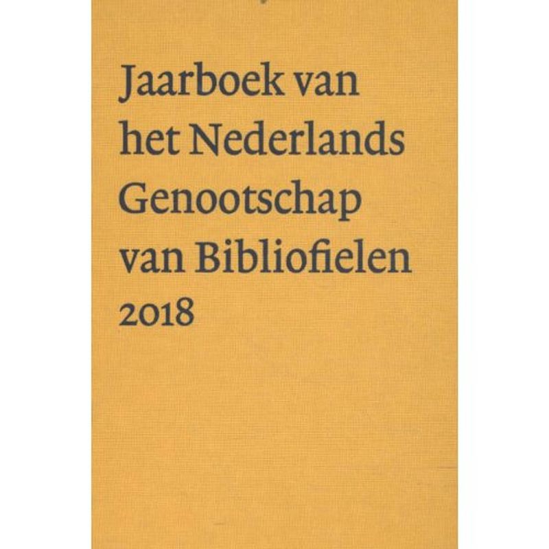 Foto van Nederlands genootschap van bibliofielen / 2018