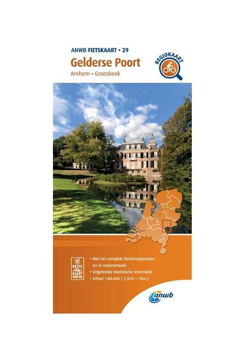 Foto van Fietskaart gelderse poort 1:66.666 - anwb - paperback (9789018047306)