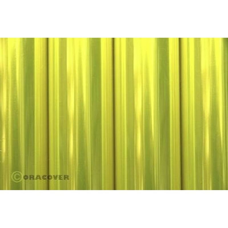 Foto van Oracover 21-035-002 strijkfolie (l x b) 2 m x 60 cm geel (transparant-fluorescerend)