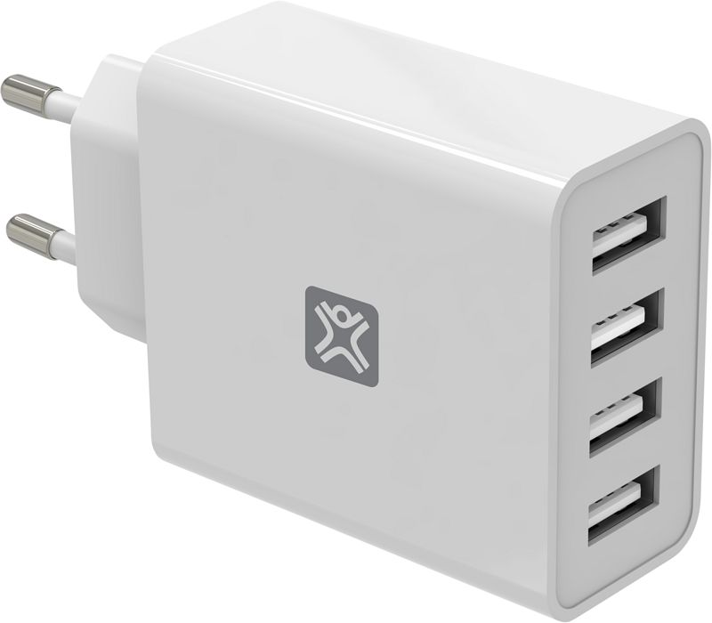 Foto van Xtrememac oplader met 4 usb poorten 12w wit