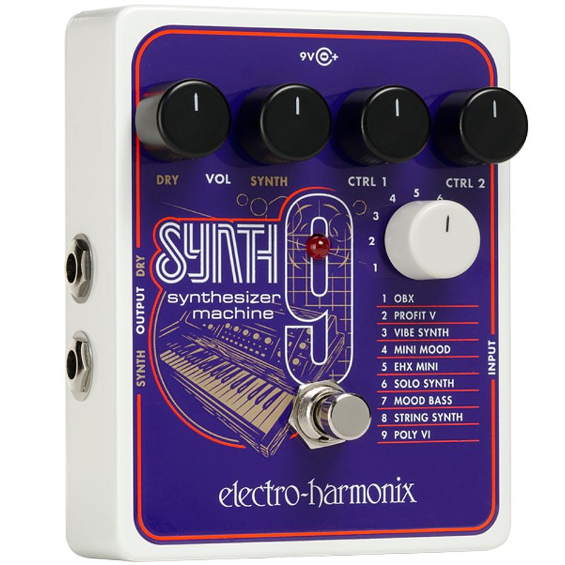 Foto van Electro harmonix synth9 synthesizer machine effectpedaal