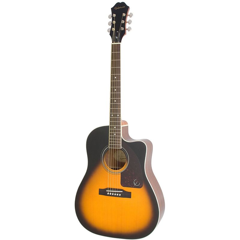 Foto van Epiphone j-45 ec studio vintage sunburst elektrisch-akoestische westerngitaar