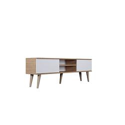 Foto van Kocot toronto - tv meubel 160x35*55cm - eiken ambachtelijk & wit