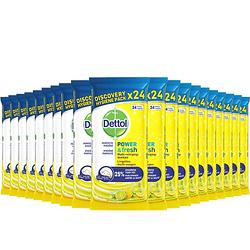 Foto van Dettol schoonmaakdoekjes power & fresh - citrus - 24 stuks x20