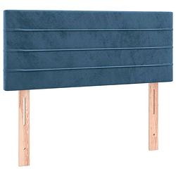 Foto van The living store hoofdbord hoofdborden - 80 x 33.5 x 78 cm - donkerblauw