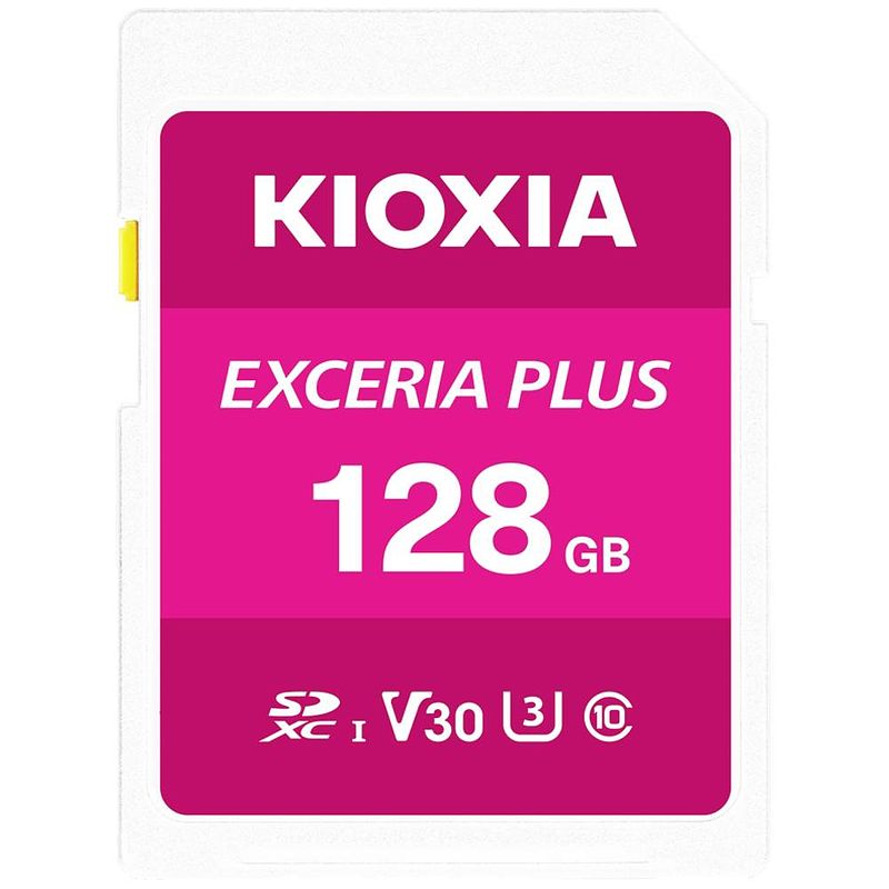 Foto van Kioxia exceria plus sdxc-kaart 128 gb uhs-i, v30 video speed class