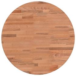 Foto van Vidaxl tafelblad rond ??50x1,5 cm massief beukenhout