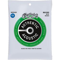 Foto van Martin strings ma150s authentic acoustic silked 80/20 bronze