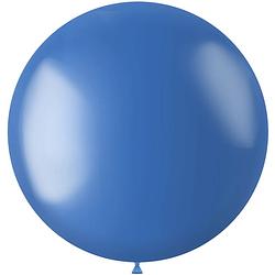 Foto van Folat ballon metallic 78 cm latex blauw