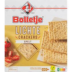 Foto van Bolletje lichte crackers spelt 4 x 4 stuks 190g bij jumbo