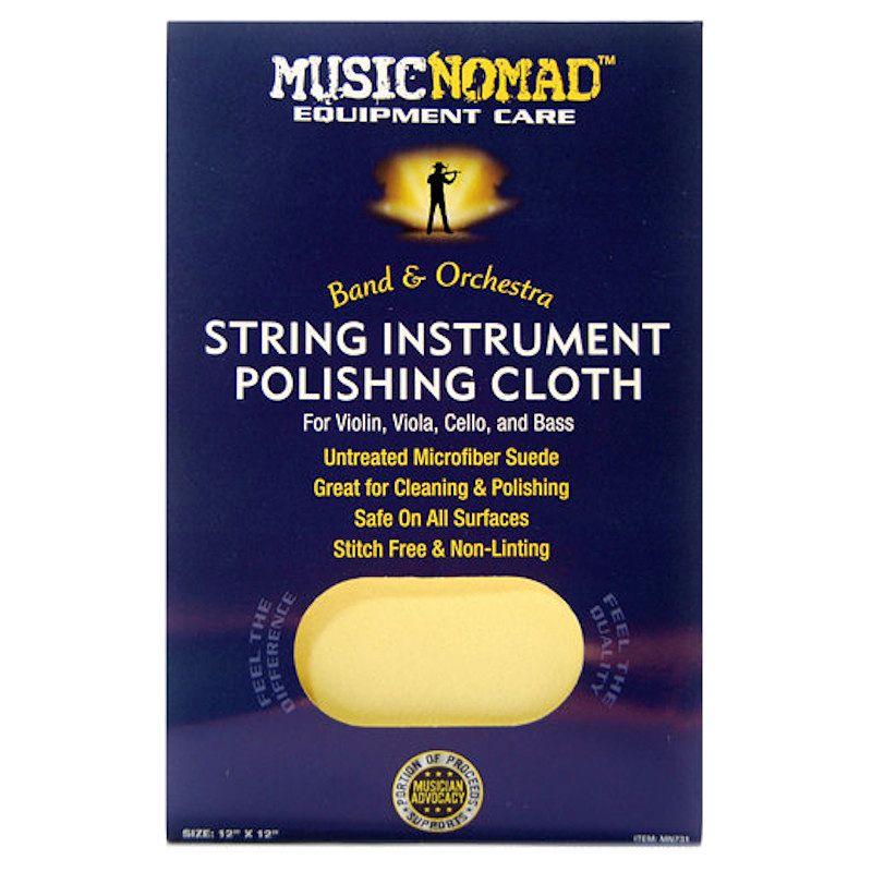 Foto van Musicnomad mn731 string instrument microfiber polishing cloth poetsdoek voor strijkinstrumenten