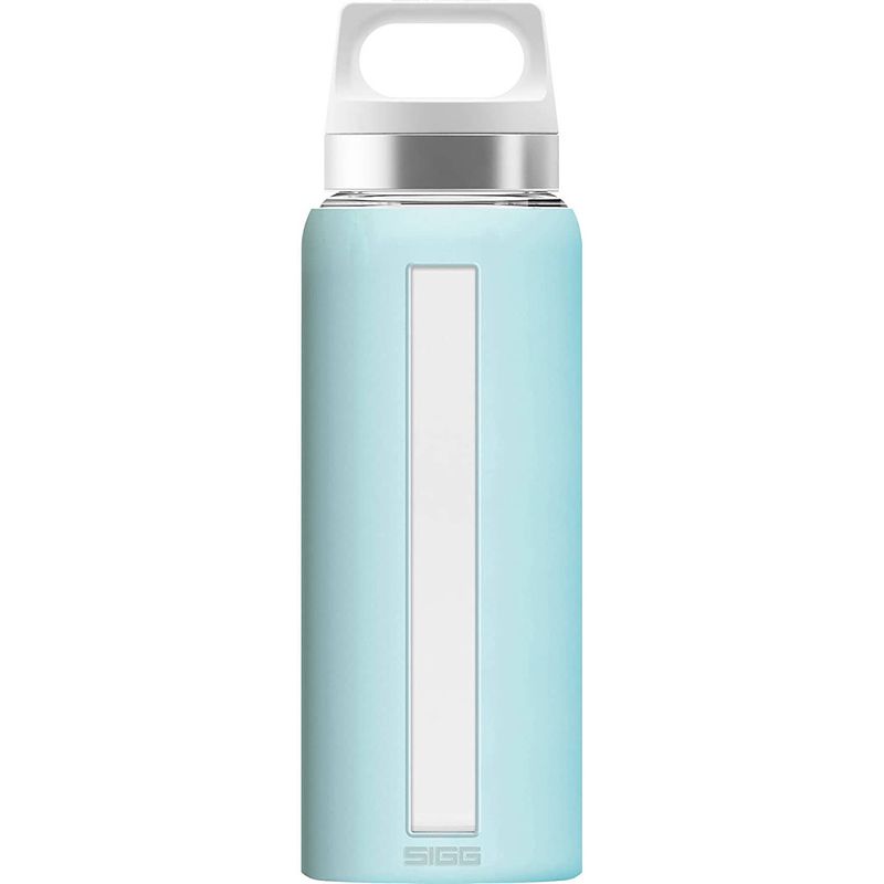 Foto van Sigg drinkfles dream glacier 0,65 liter 7,6 cm glas lichtblauw