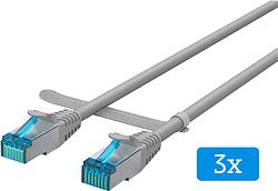 Foto van Bluebuilt netwerkkabel stp cat6 20 meter grijs 3-pack