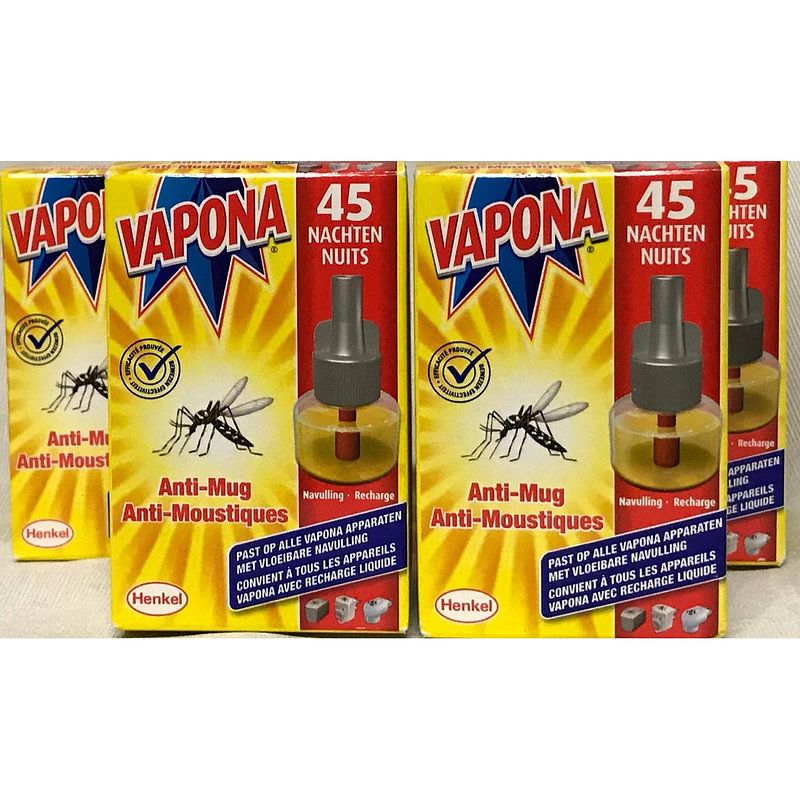 Foto van Vapona anti-muggenstekken - 4 stuks - 45 nachten per stuk