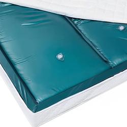 Foto van Beliani dual - waterbedmatras-blauw-vinyl