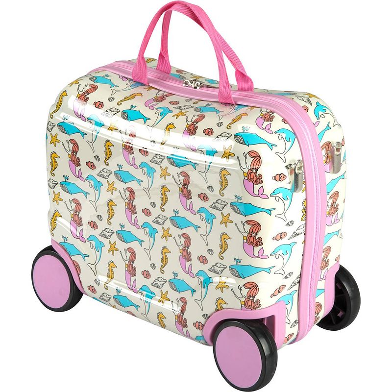 Foto van Princess traveller kids collection - ride-on trolley - zeemeermin - 42cm