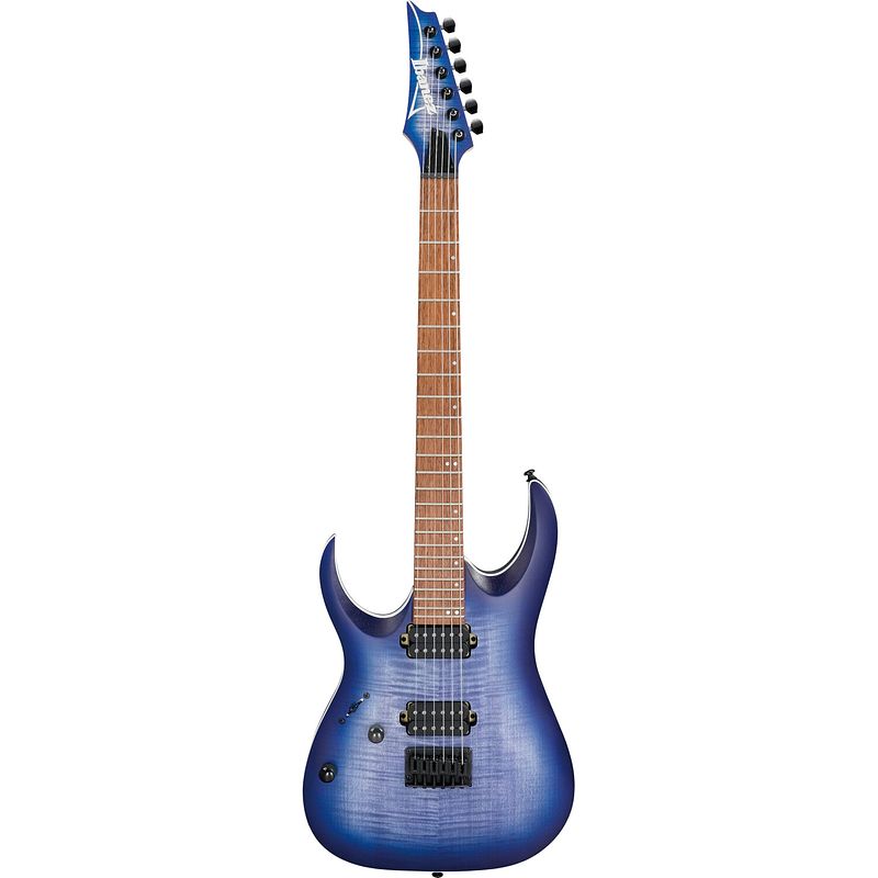 Foto van Ibanez rga42fml blue lagoon burst flat linkshandige elektrische gitaar