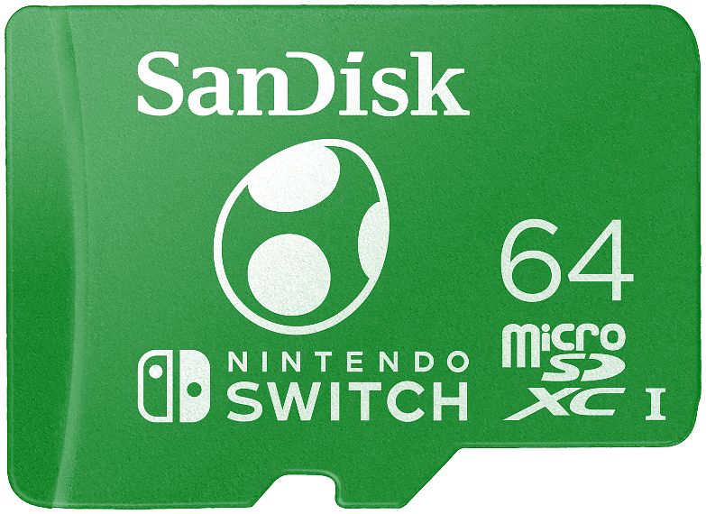 Foto van Sandisk microsdxc extreme gaming 64gb yoshi (nintendo licensed)