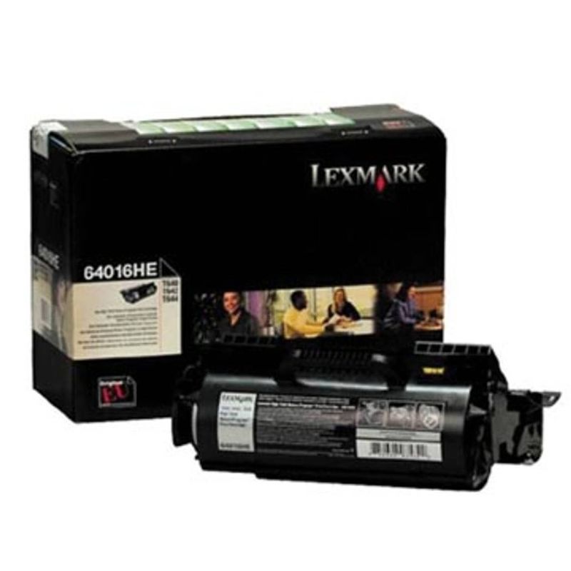 Foto van Lexmark tonercartridge zwart return program - 21000 pagina's - 64016he