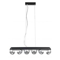 Foto van Highlight hanglamp doplo 6 lichts l 81 cm zwart