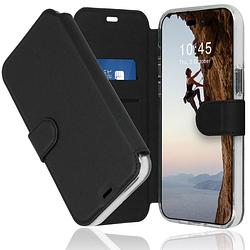 Foto van Accezz xtreme wallet voor apple iphone 14 pro telefoonhoesje zwart