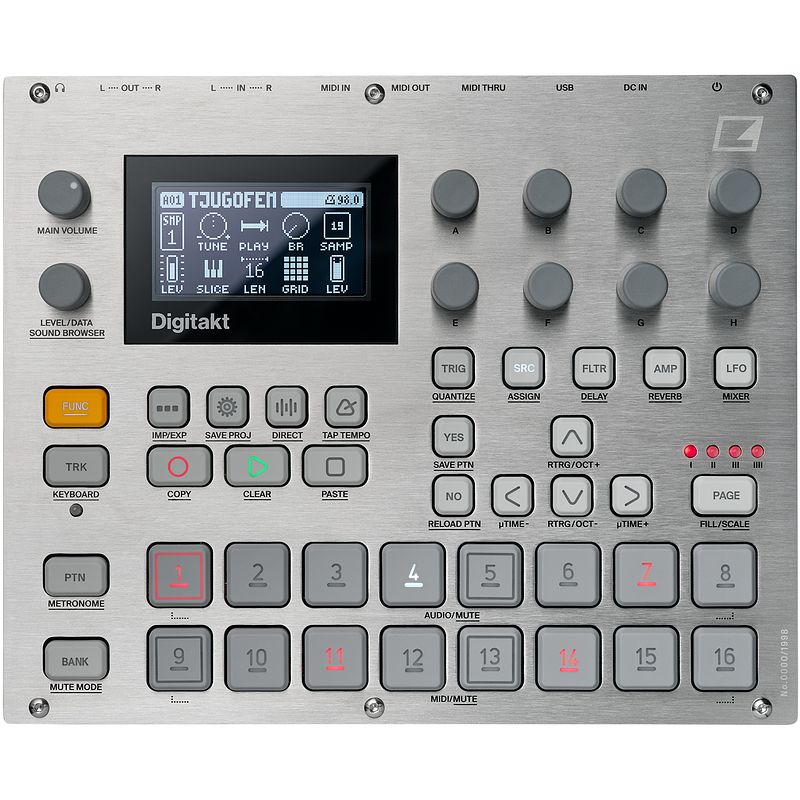 Foto van Elektron digitakt e25 remix edition drumcomputer