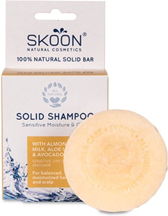 Foto van Skoon sensitive shampoo bar