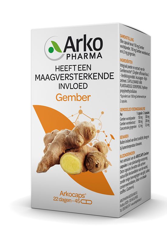 Foto van Arkocaps gember capsules 45st